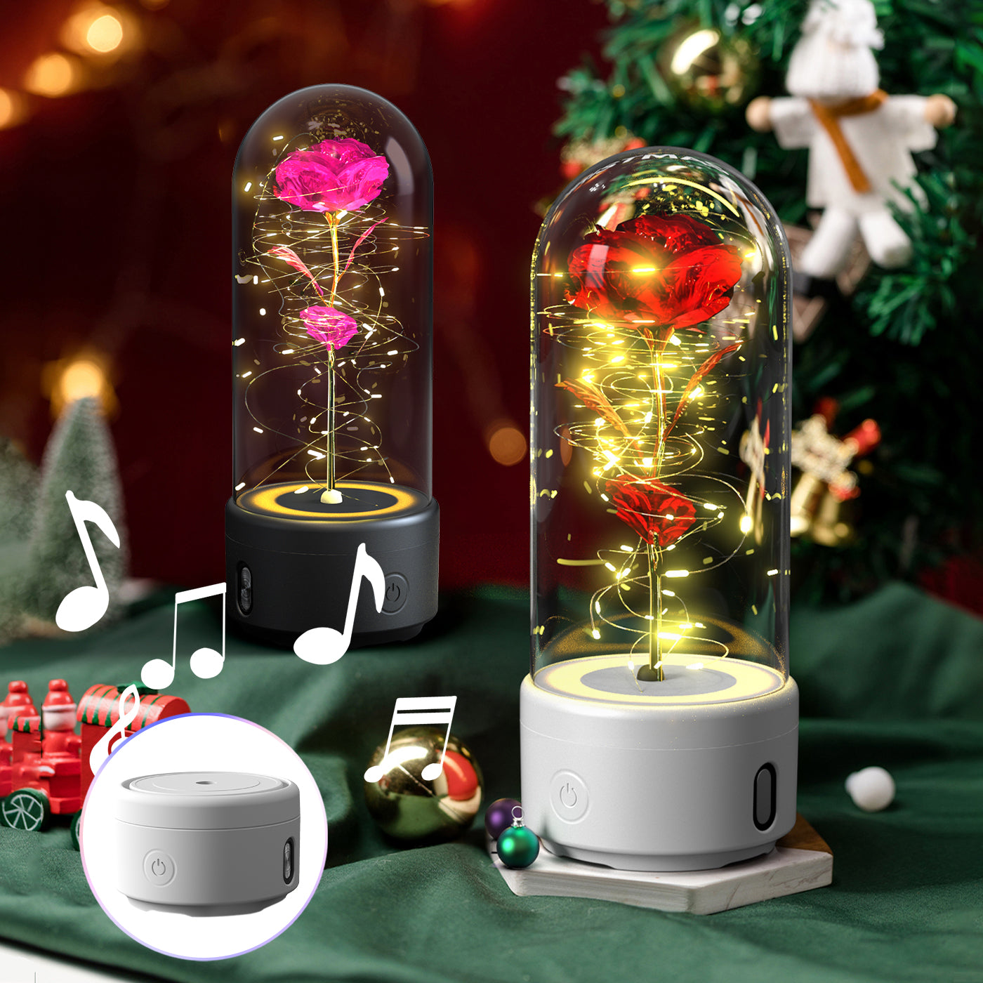 Rose LED Speaker Lamp