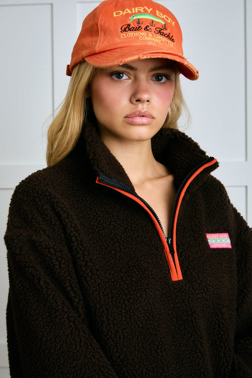 Bait & Tackle Baseball Hat - Orange