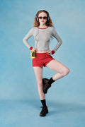 Low Rise Errand Short - Cherry Red