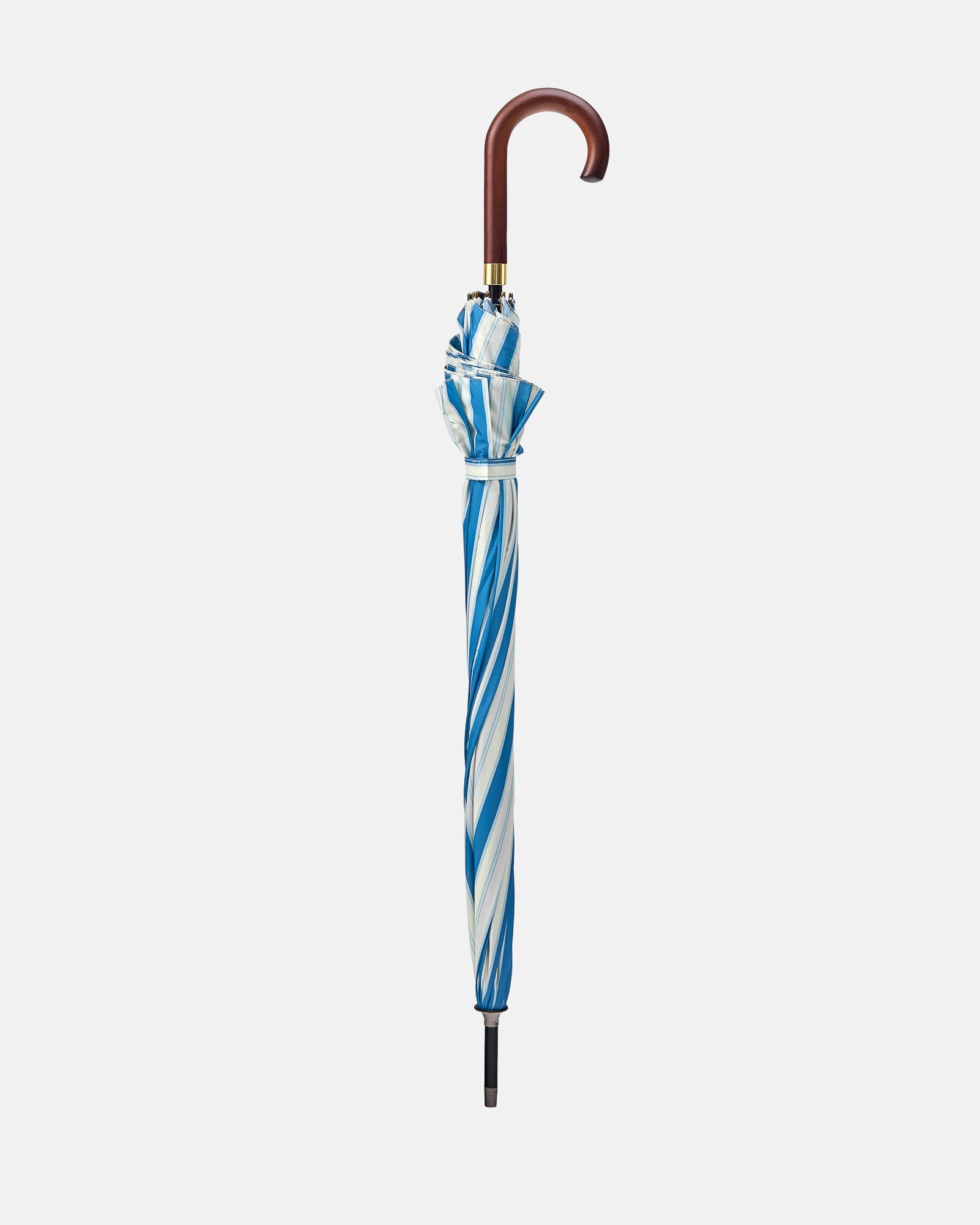 Garden Bed Umbrella - Blue Pinstripe