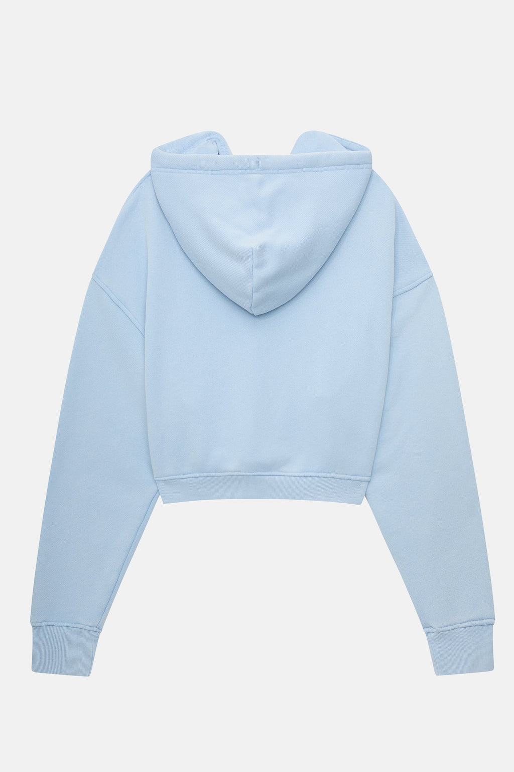 Milk Bottle Cropped Zip Up - Icy Blue