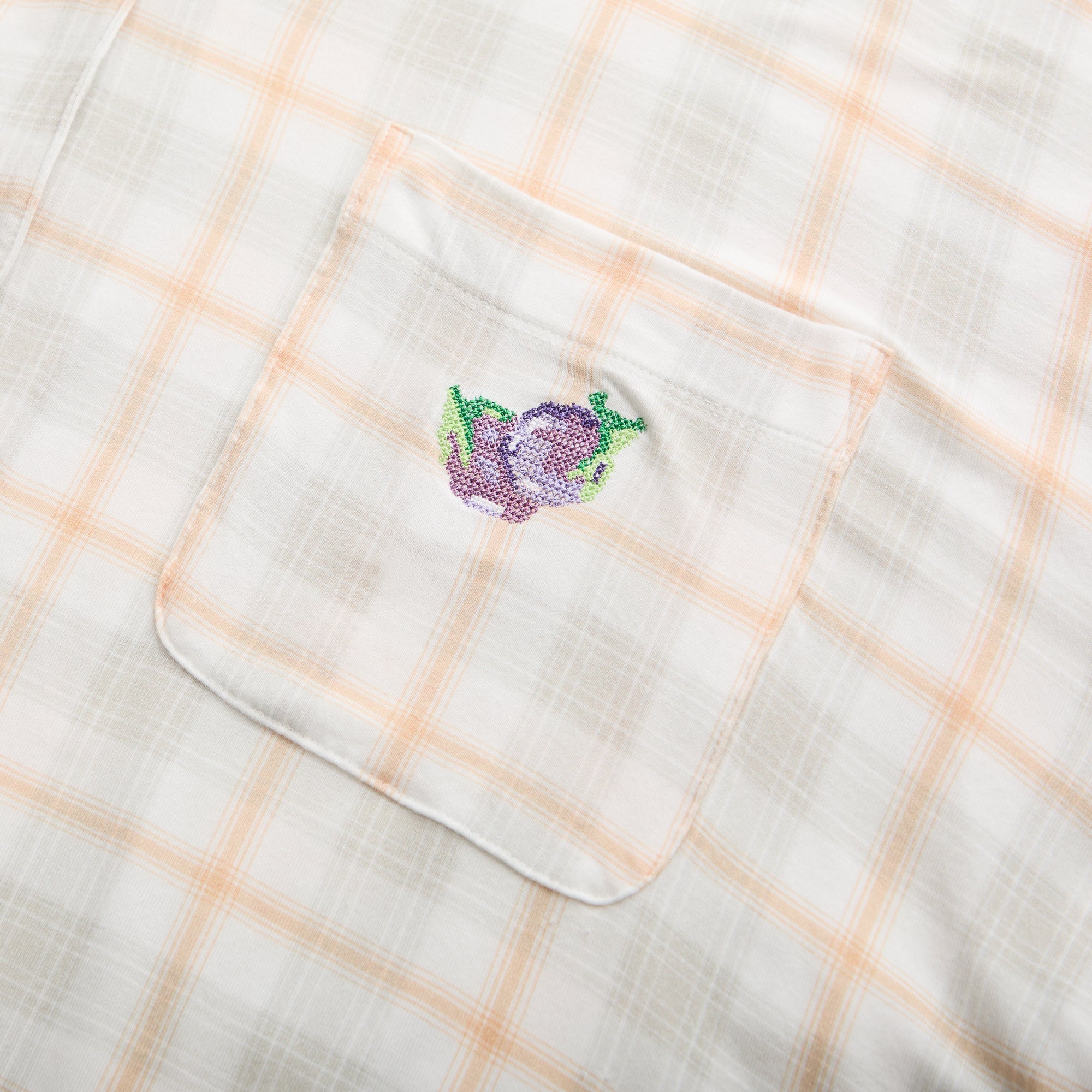 Garden Bed Sleep Set - Eggplant in Sailor Plaid