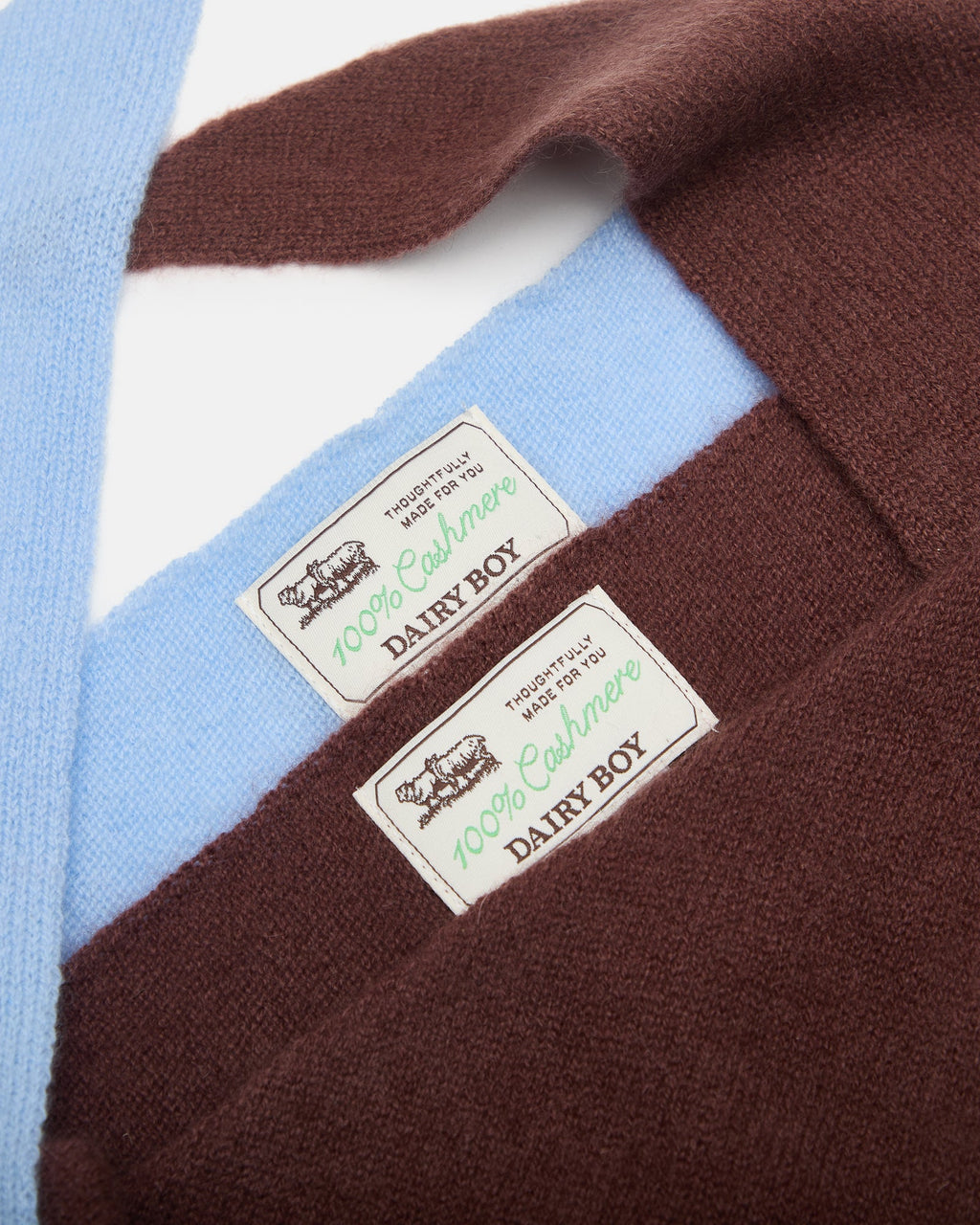 Cashmere Triangle Scarf - Bluebird