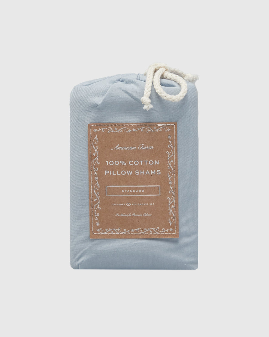 Jersey Sham Set - Chambray Blue